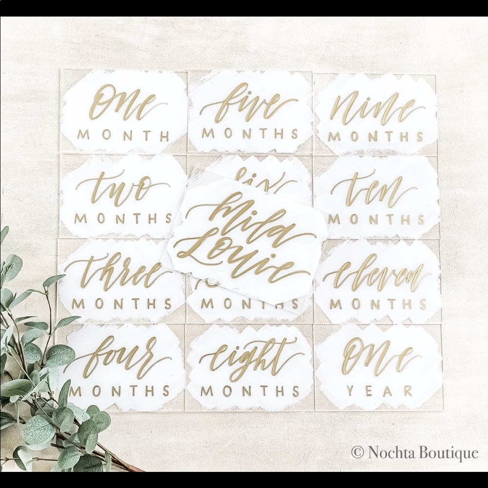 Acrylic milestone signs